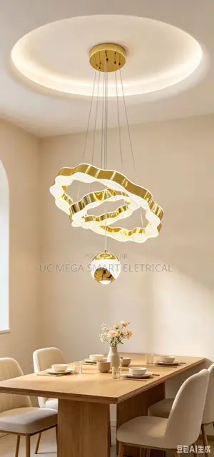Nordic Circle LED Pendant Lights Contemporary Simple Luxury Metal Ring