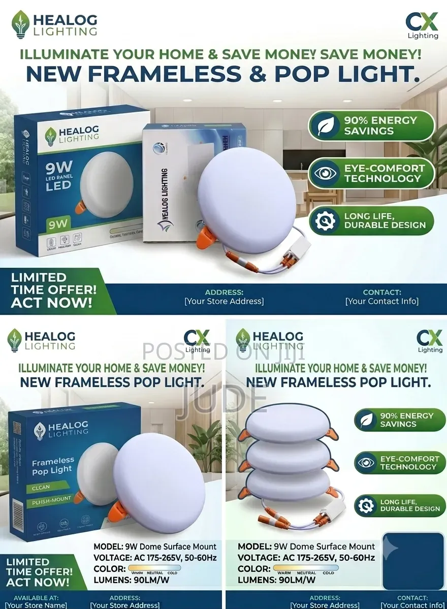 Frameless POP Light
