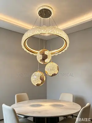 Luxury Crystal Living Room Dining Smart Duplex Building Chandelier