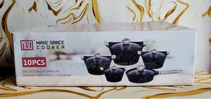 10-Piece Die-Casting Aluminum Ceramic Non-Stick Cookware Set