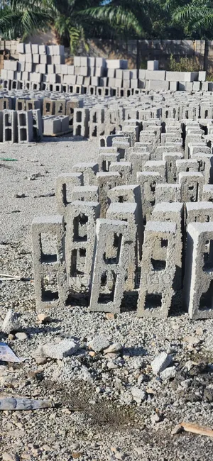 Concrete Blocks Mixed With Dangote Cement
