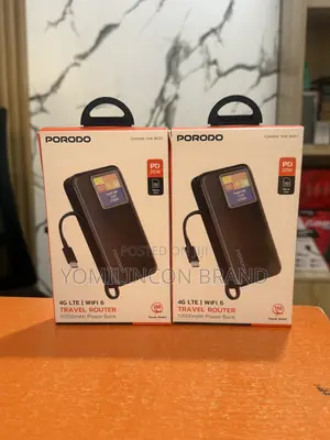 Porodo 4G MIFI Powerbank 10000mAh With Type C Cable