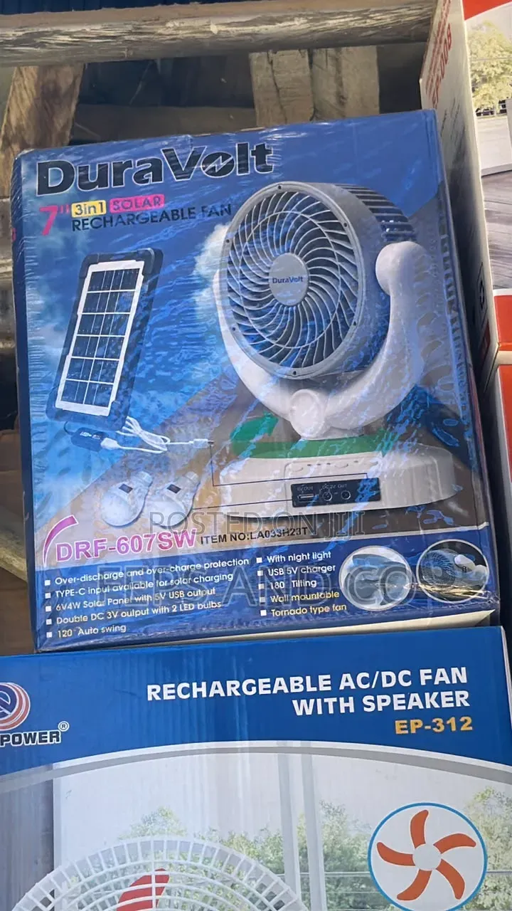 Solar Table Fan