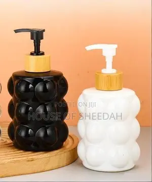 500ml Bubble Texture Glass 2-in-1 Liquid Dispenser Set