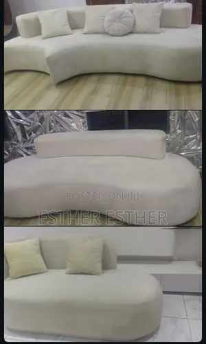 L- Shaped Curved Sofa