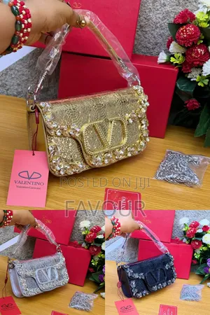 New Valentino Garavani Crystal Embellished Shoulder Bag