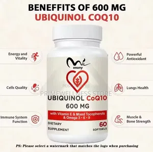 Ubiquinol CQ10 600mg Active Form of CQ10 With Others