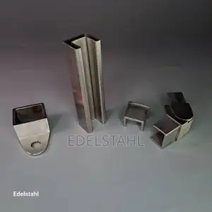 Stainless Steel 25x21x1.2mm Rectangular U-Profile Pipe