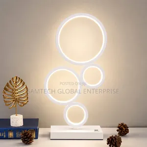 Modern LED Circle Table Lamp – Luxury Minimalist Decorative Light