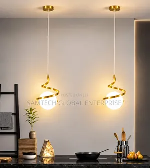 Modern Spiral Globe Pendant Light – Luxury LED Hanging Chandelier