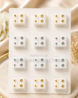 Original Gold Silver Stud Fashion Earrings. 2500 Each