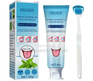 Tongue Cleansing Gel With Scraper (Cure Mouth Odour)
