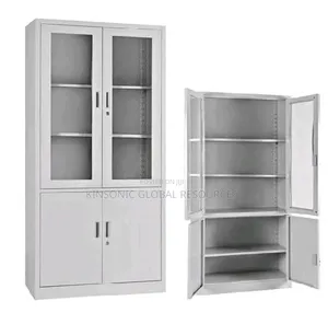 High Quality Half Glass Metal Cabinet