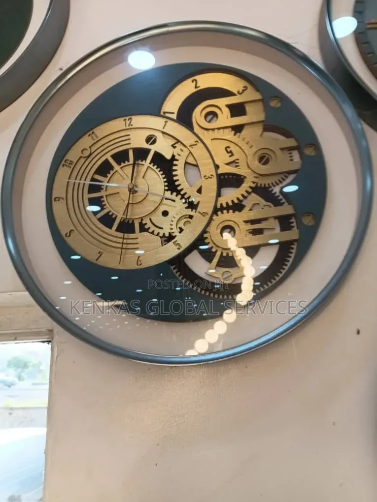 Modern Industrial Gear Wall Clock