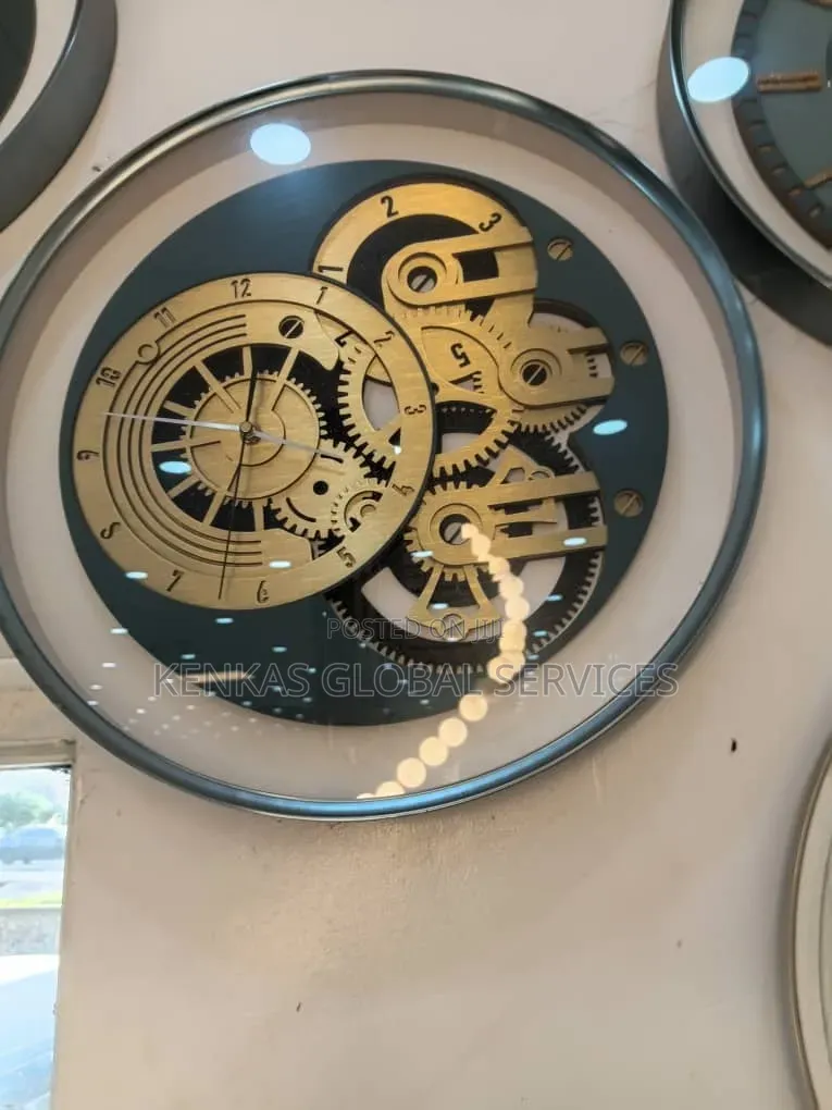 Modern Industrial Gear Wall Clock