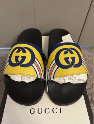 High Quality Luxury Men's Slides Gucci Best Quality Well Branded