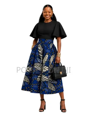 Ankara Corporate Two Piece Dress, Office Dress