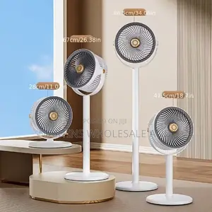 4-in-1 Foldable, Rechargeable Fan Featuring a Copper-Colored Center