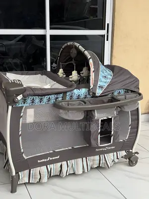 Imported All in One Baby Cot, Soothing Music, Dresser, Storage, Net