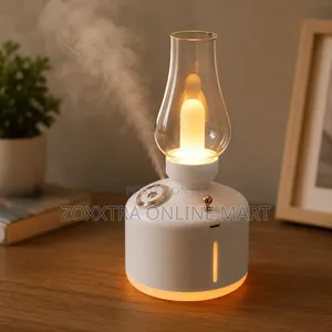 Vintage Flame Humidifier LED Night Lamp