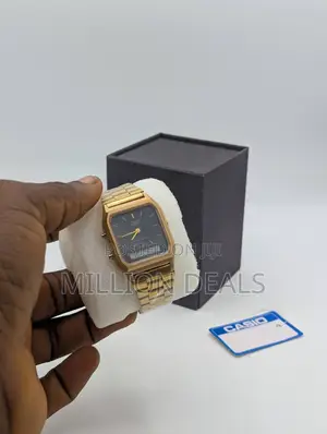 Stainless Gold Dual Timer Men’S Wrist Watch