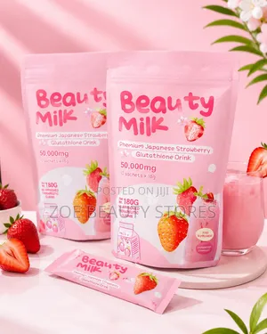 Beauty Milk Premium Japanese Strawberry Glutathione Drink (50,000mg)