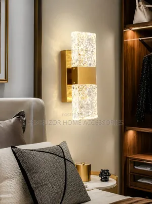 In Black and Gold. Modern Luxury Design Wall Lamp