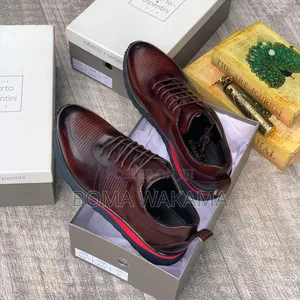Roberto Cavali - Leather Plaque Sneakers Shoes