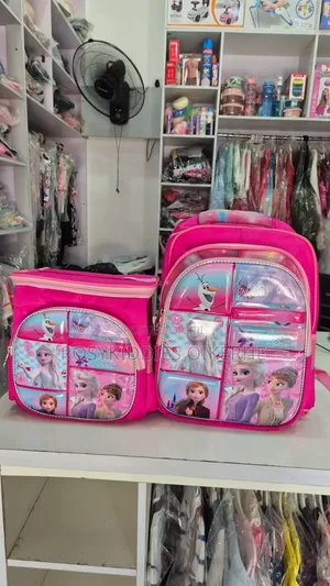 2in1 16inches School Bag and Lunch Box for Girls.