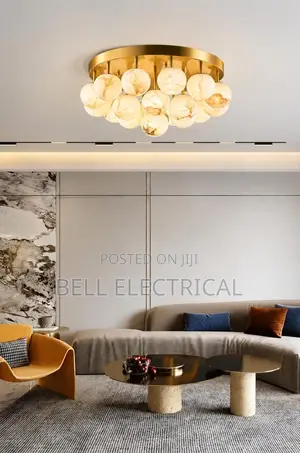 Alabaster Balls Ceiling Lights