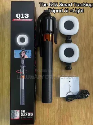 Q13 Smart Tracking Phone Tripod | 360° AI Face Tracking Selfie Stand