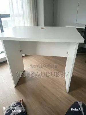 Neat White Study Table/Work From Home Desk