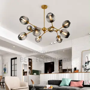 Modern Creative LED Glass Chandelier