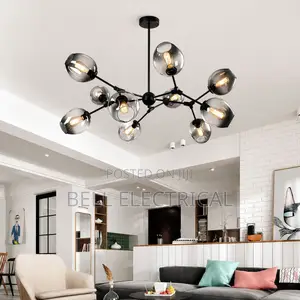 Modern Creative LED Glass Chandelier