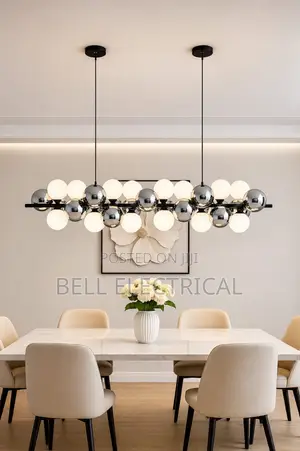 Nordic Long Glass Ceiling Chandelier