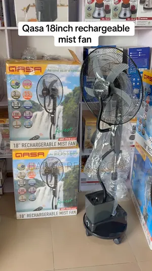 Qasa Rechargeable Mist Standing Fan -QRF 7318 Forest