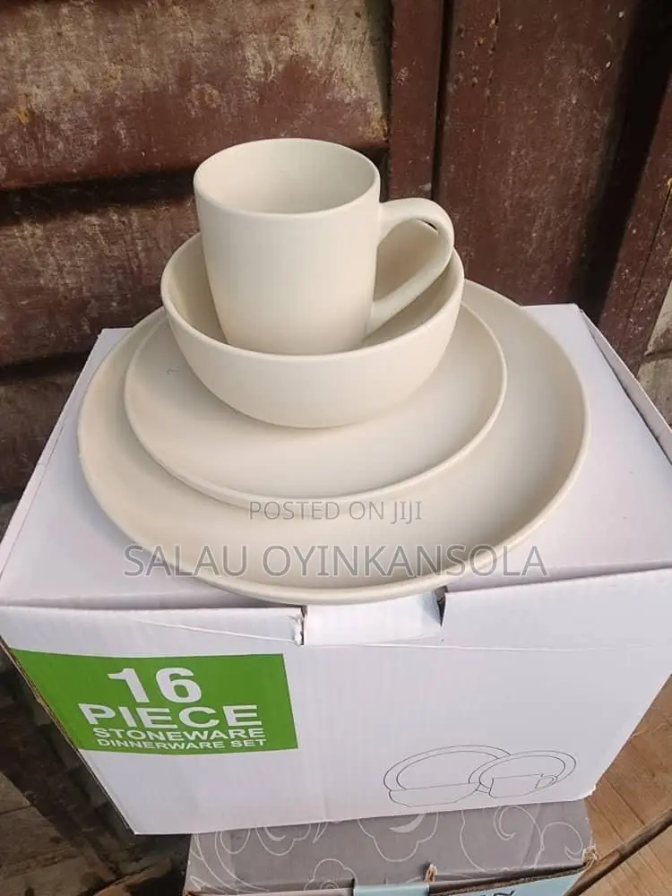 16pcs White Dinner Set