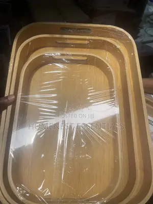 3 Set of Bamboo Tray
