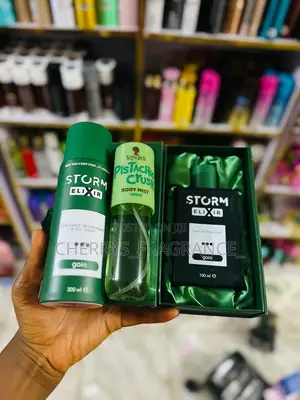 Storm Elixir Gala EDP + Body Spray Lasgidi Pistachio Body Mist Combo