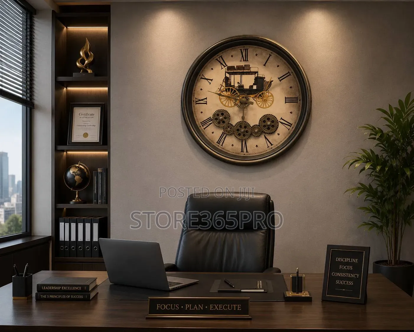 Big Luxury Wheel Wall Clock