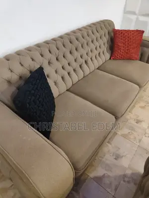 A Set of Tufted Fabric Sofa Chairs (6 Months Used)