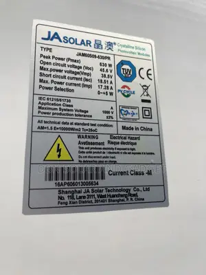 630w JA Mono Solar Panel 132cell Very Good Quality and Reliable