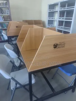 Premium 4-Seater Library Study Carrel CBT Desk – Heavy Duty