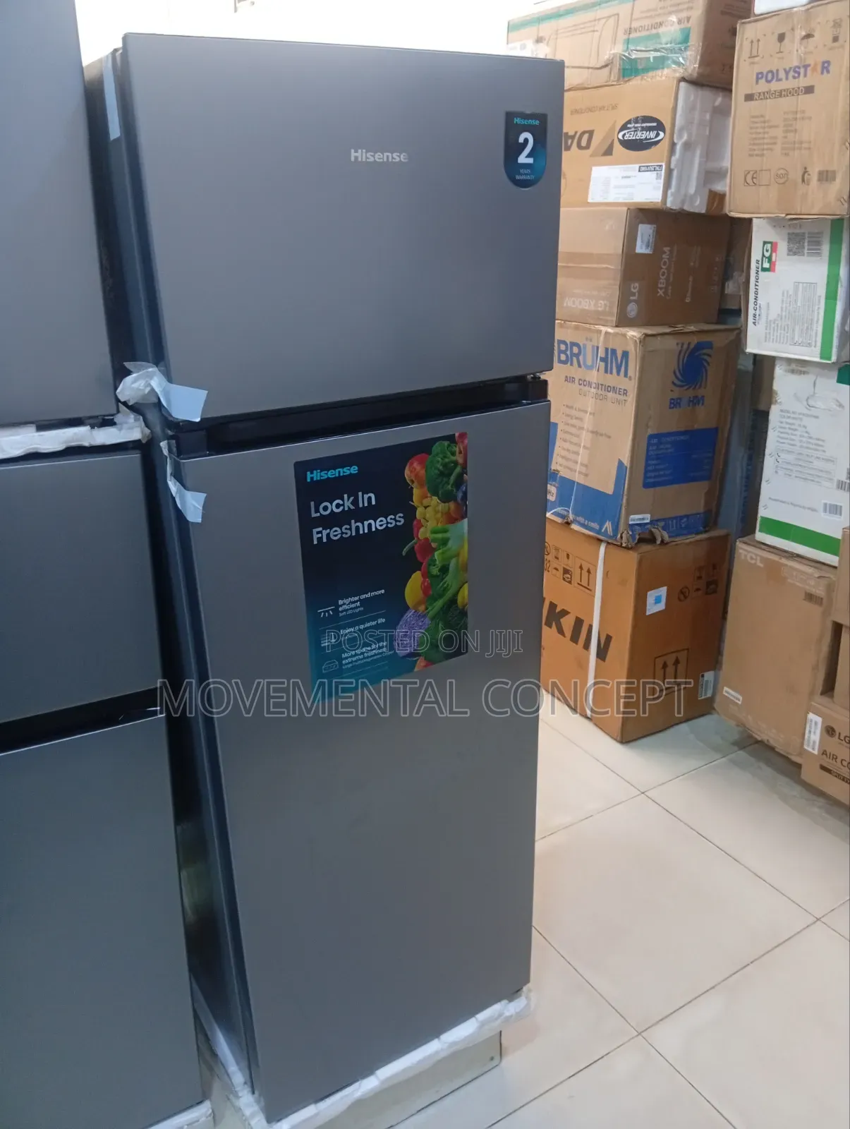Hisense REF340DR Double Door Fridge 243Litres