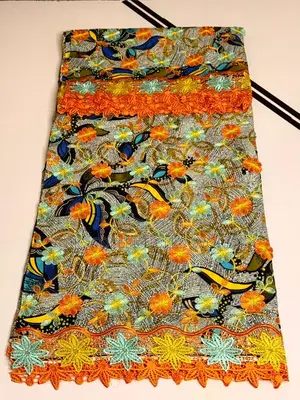 6yards Ankara Lace Material