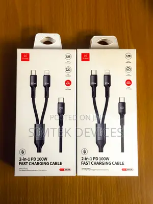 Xundd 2-in-1 PD 100W Fast Charging Cable