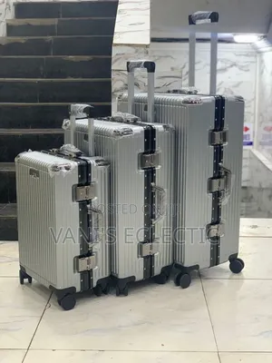 Luxury Aluminum 3-in-1 Trolley Suitcases