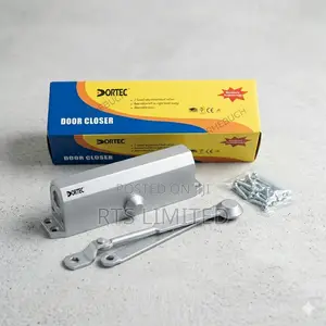 DORTEC Silver Hydraulic Door Closer With Adjustable Speed Control