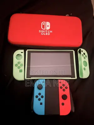 Hacked Nintendo Switch With Case and Pouch
