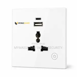 Smart Single Wall Socket (3in1) With Type C and USB (WHITE)